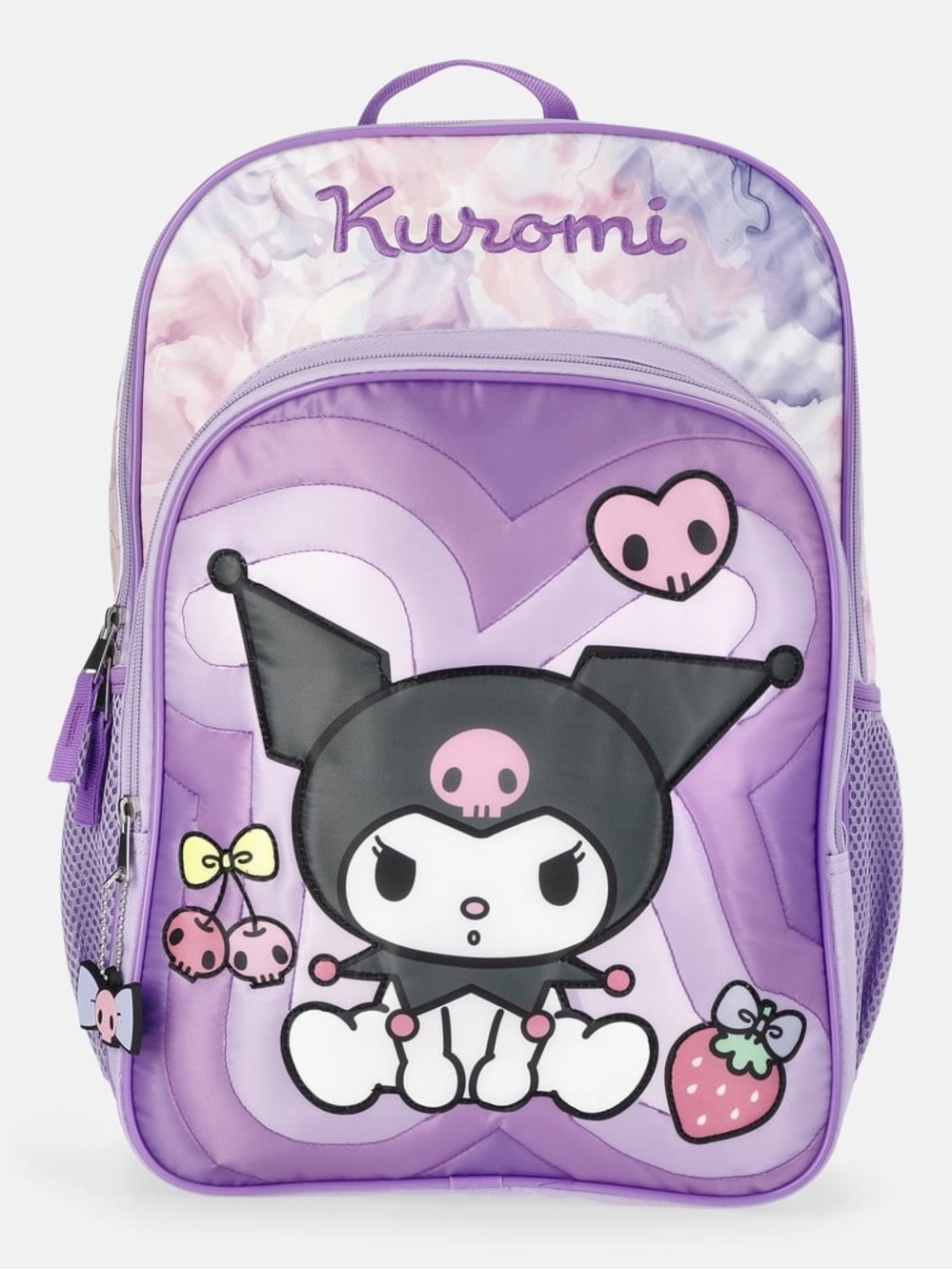 Hello Kitty Kuromi Purple Kids Backpack Cute Character School Bag